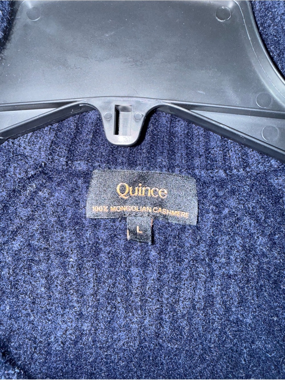 Quince Men's Dark Navy Crewneck Cashmere Sweater